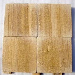 Flowery-Gold-Sandstone-Sandblasted-Tumbled-Brushed